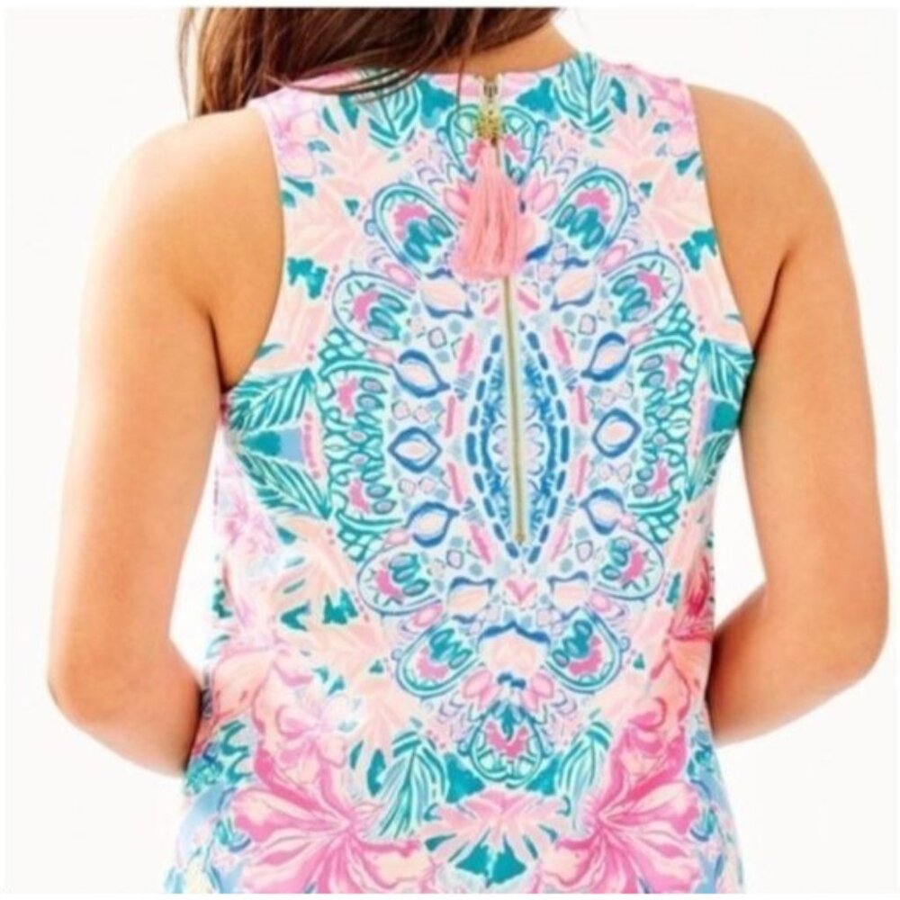 Lilly Pulitzer Women's Multicolor Cotton Kelby Shift Dress Hot Tamale Sz 6 2451 - Picture 12 of 14